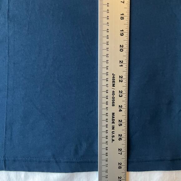 EZL Men Short Sleeve T-shirt Size L, Blue, Love America Made In U.S.A - Picture 6 of 7